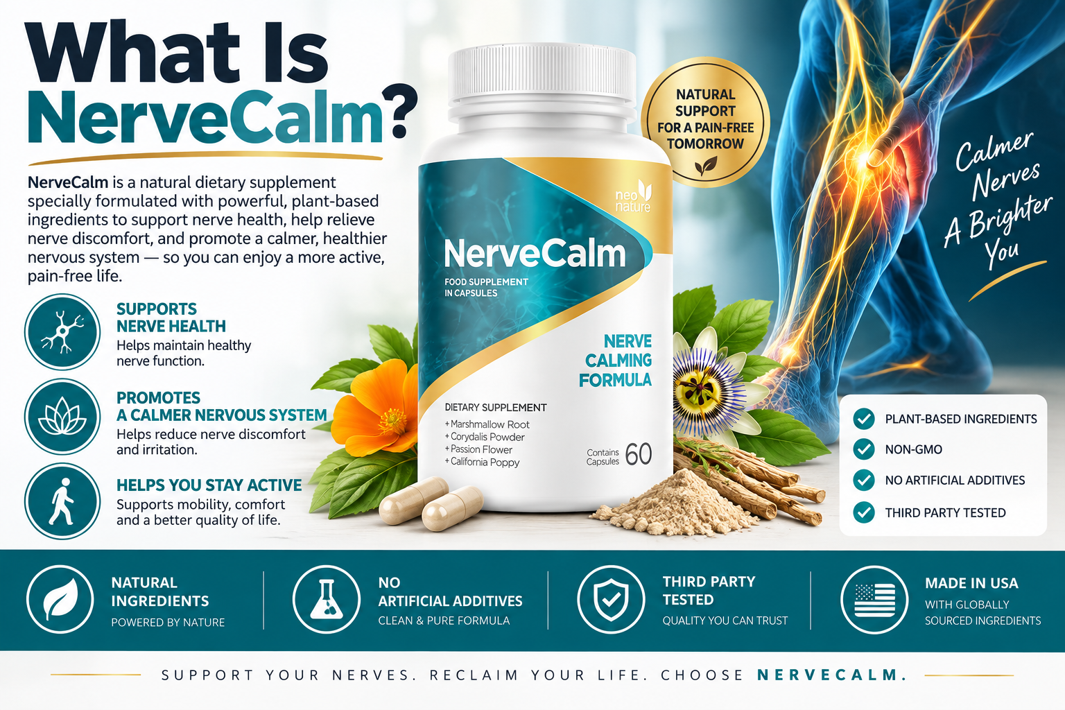 What is NerveCalm, a daily botanical comfort capsule